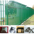 Colourful powder painted steel tube palisade protective farm fence